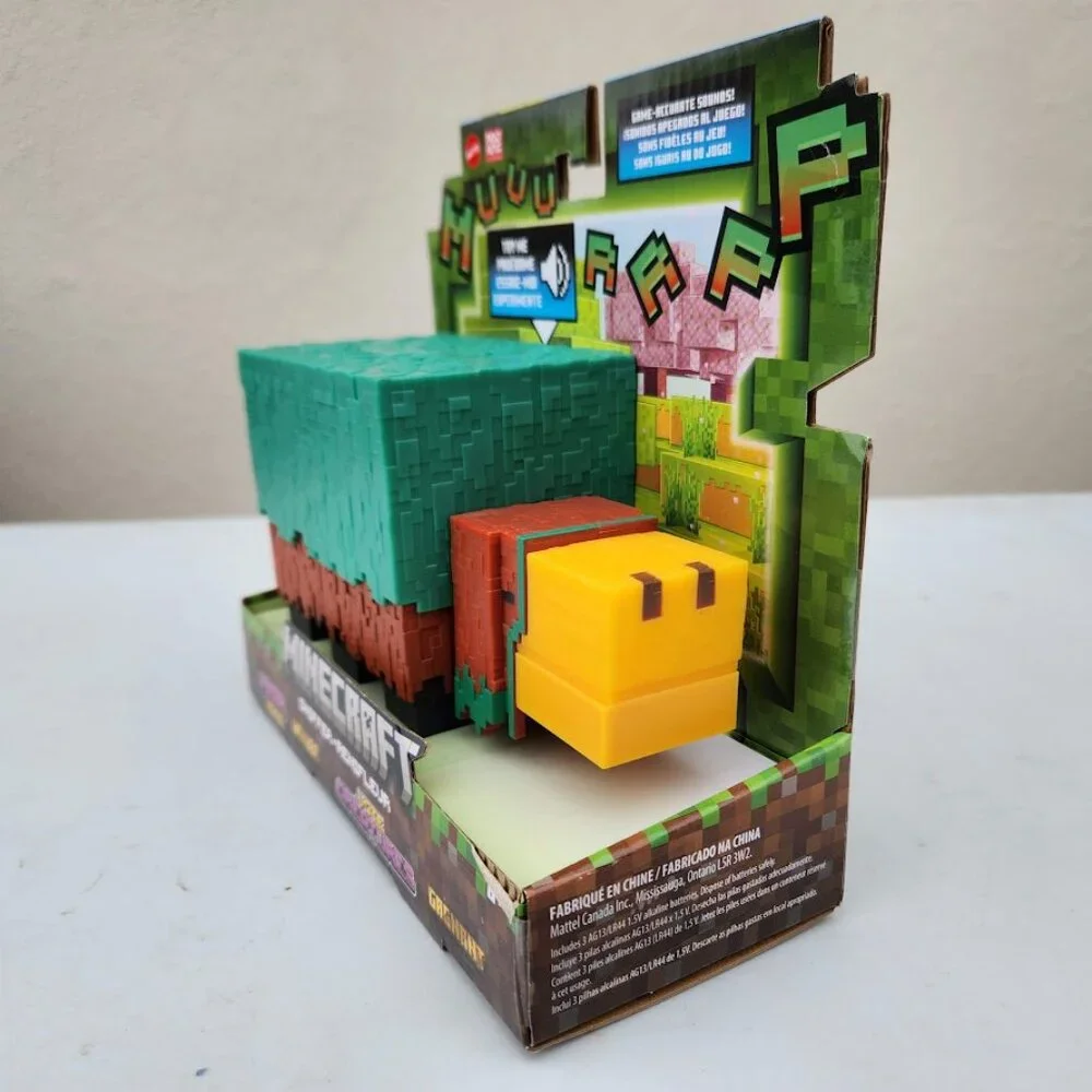 NEW Mattel Minecraft Sniffer Action Figure with Sounds & Pixelated Design 7